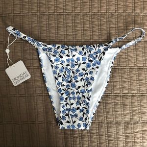 NWT Monday Swimwear Barbados Bottom - Paper Floral